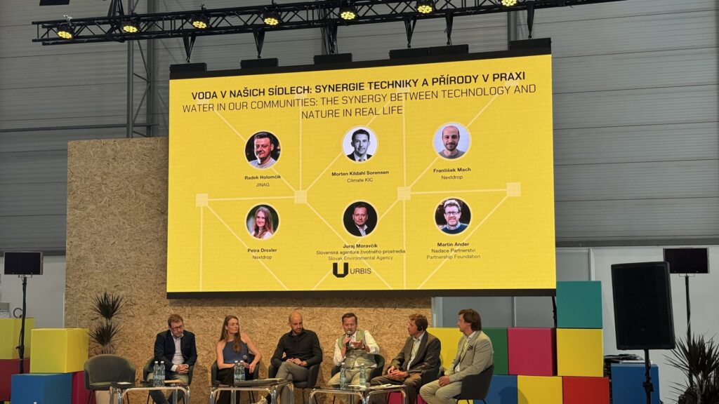 EIT Community Hub Czechia and Climate KIC representatives discuss sustainable urban transformation at URBIS 2026 in Brno