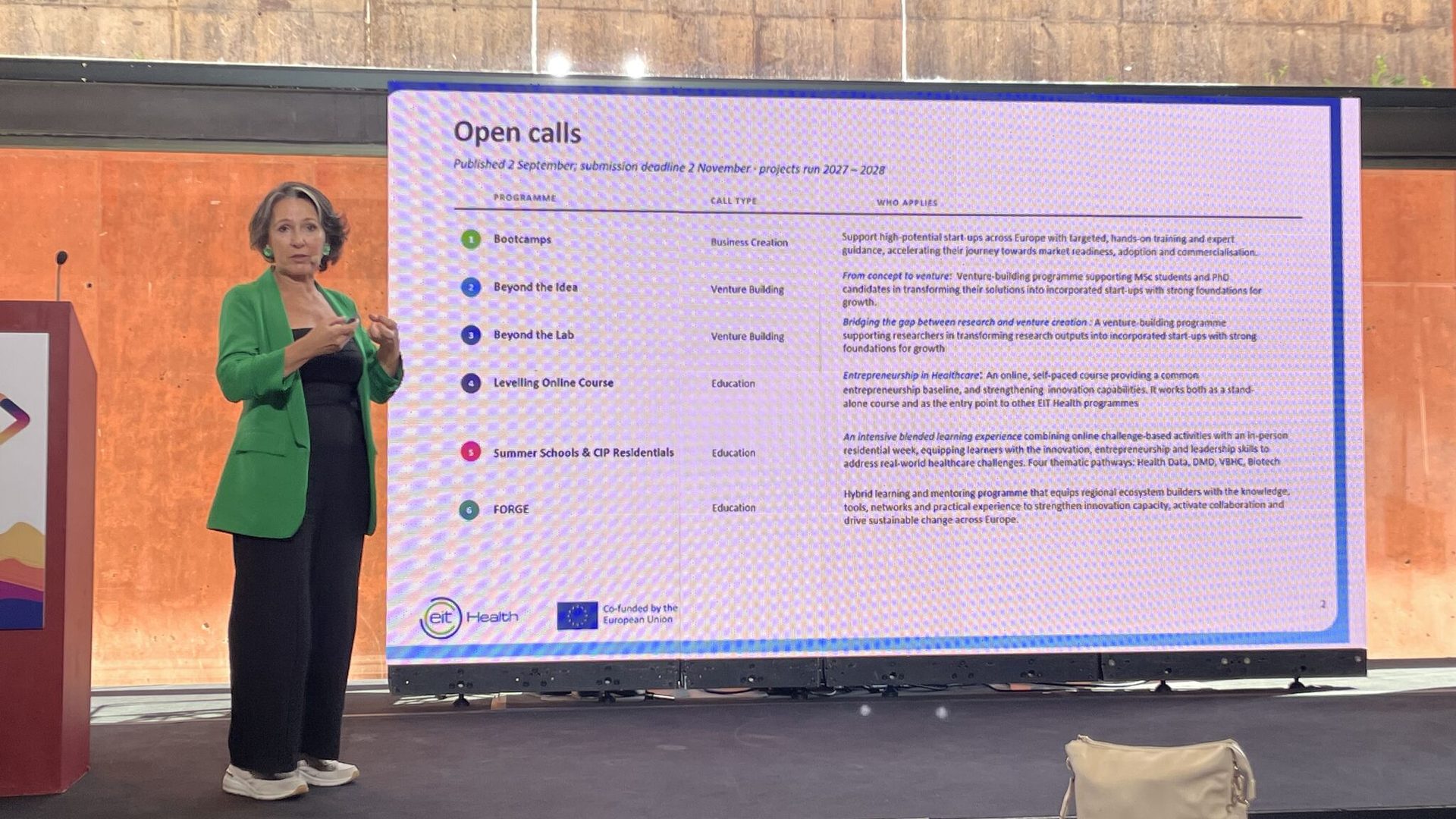 Presentation of EIT open calls at Canarias Destino Startup 2026