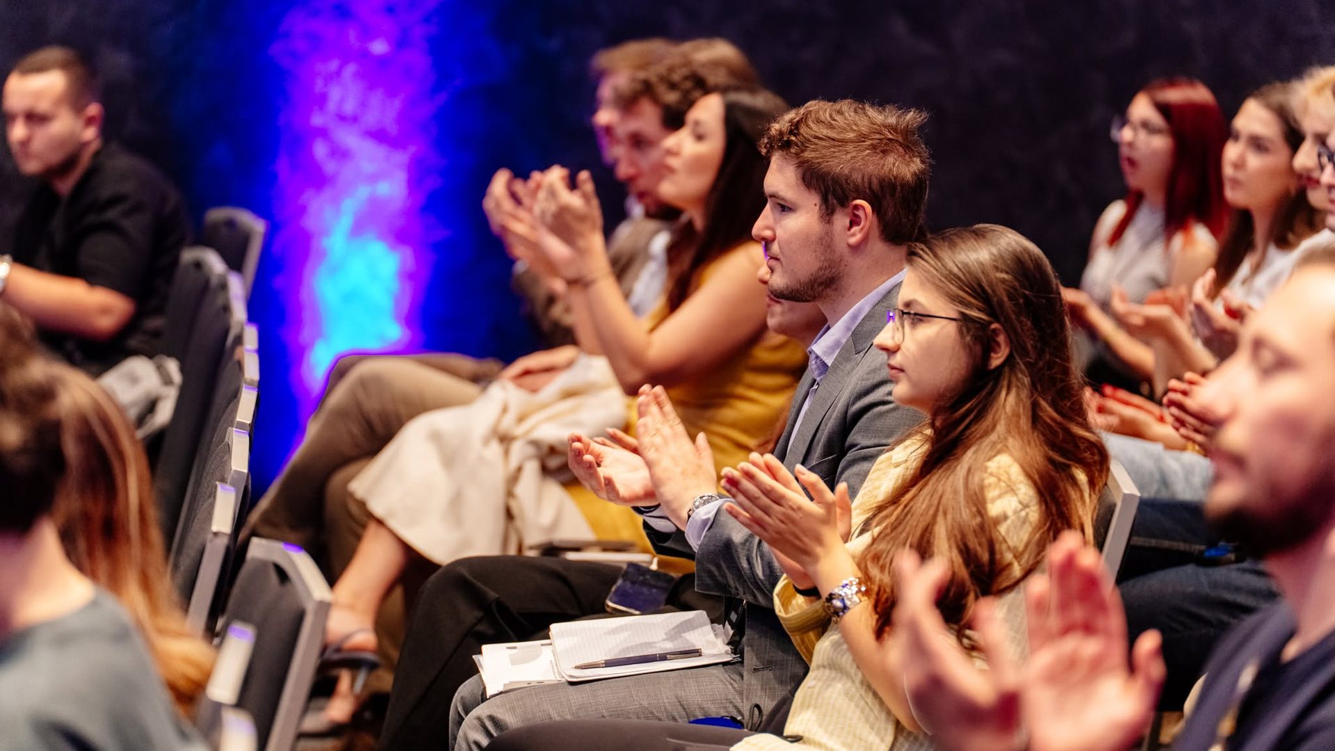 Young participants applauding at the Western Balkans Youth Forum 2026