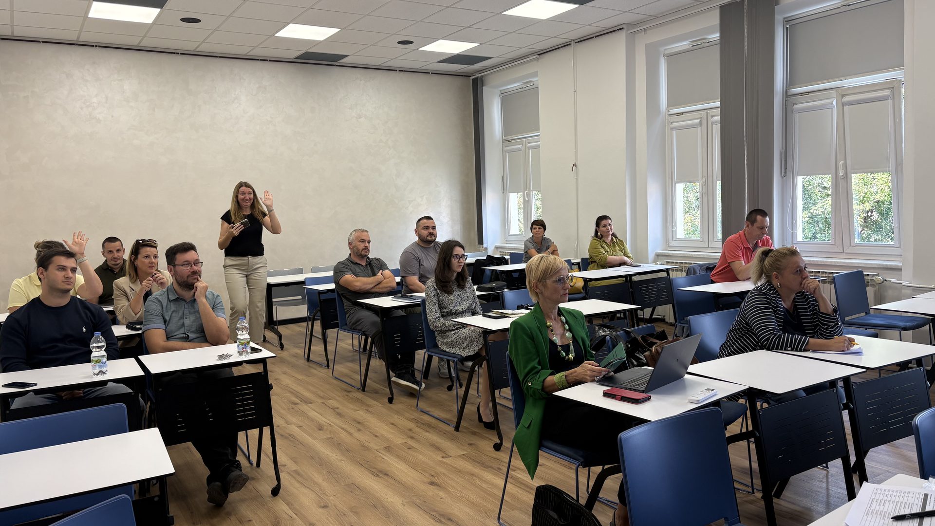 Participants attending the EIT Community Hub Croatia event at the Faculty of Economics and Business in Osijek
