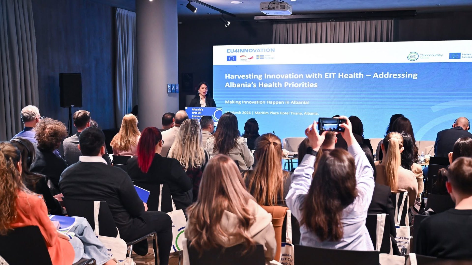 Opening of Harvesting Innovation with EIT Health at the Maritim Plaza Hotel Tirana