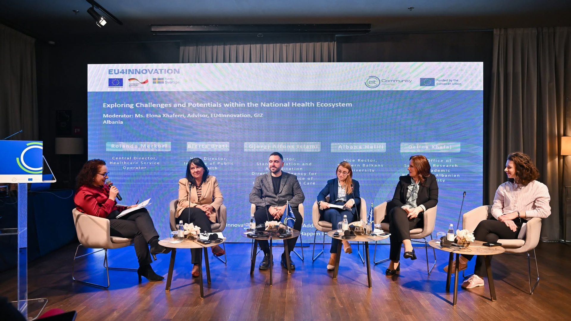 Panel on challenges and potentials within Albania’s national health ecosystem